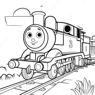 Henry från Thomas och Vänner Målarbild | Thomas och Vänner Henry målarbild