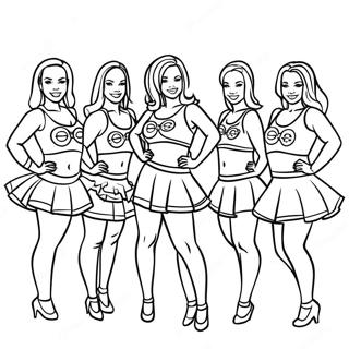 Steelers Cheerleaders Målarbild | Steelers målarbild