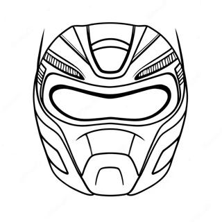 Power Ranger-mask målarbild | Power Ranger Mask målarbild