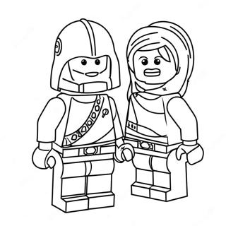 Lego Star Wars Färgläggningssida | Lego Star Wars målarbild