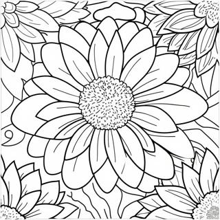 Krysantemum Blomma Målarbild | Krysantemum målarbild