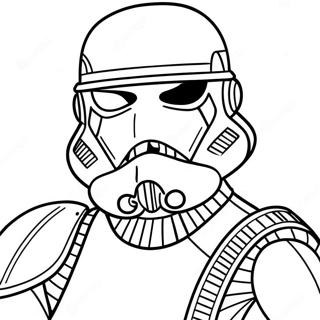 Sith Trooper i stridsrustning färgläggningssida | Sith Soldat målarbild