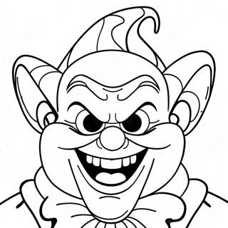 Skrämmande Killer Klowns målarbok | Mördarklown målarbild