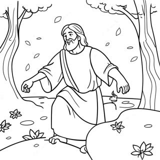 Jesus liknelser färgläggningssida | Jesu liknelser målarbild