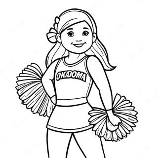 Oklahoma Sooners hejarklack färgläggningssida | Oklahoma Sooners målarbild