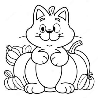 Garfield Thanksgiving Målarbilder