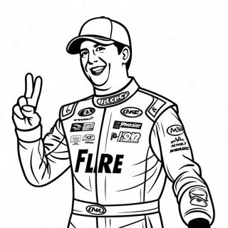 Kyle Busch i segerområdet färgläggningssida | Kyle Busch målarbild