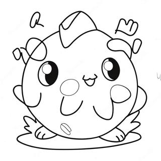 Togepi söt färgläggningssida | Togepi målarbild