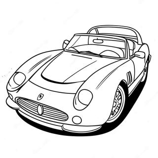 Röd Ferrari Sportbil Färgläggningssida | Ferrari målarbild