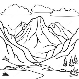Storslagna Klippiga Bergen Målarbild | Colorado målarbild