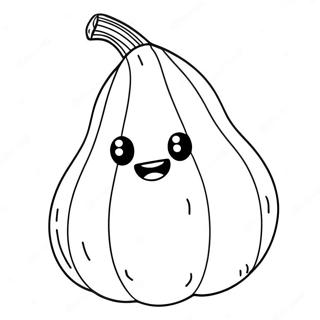 Söt Tecknad Gourd Färgläggningssida | Kurbits målarbild