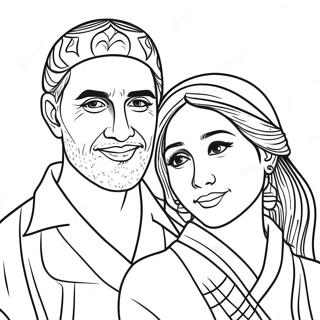 Omar och Hana Målarbild | Omar och Hana målarbild