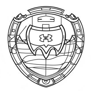 Under Armour-logotyp färgläggningssida | Under Armour målarbild