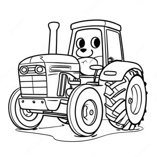 Traktor Ted Målarbild | Traktor Ted målarbild