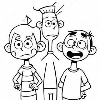 Ed Edd n Eddy Färgläggningssida | Ed Edd n Eddy målarbild