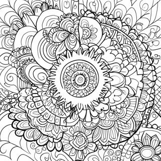 Trippy chakra mandala målarbild | Trippy Chakra målarbild