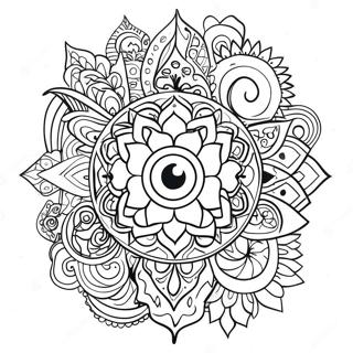 Färgglad chakra energiflöde målarbild | Trippy Chakra målarbild