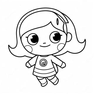 WordGirl Målarbild | OrdFlicka målarbild