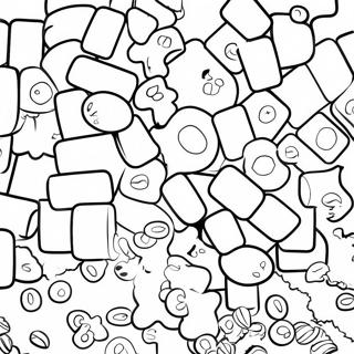 Färgglada Sour Patch godis målarbild | Surt godis målarbild