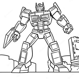 Transformers Barricade målarbild | Transformers Barricade målarbild