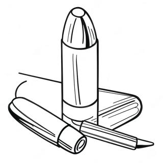 Färgläggningssida för högläsare | Marker målarbild