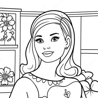 Färgläggningssida för Barbie Stacie | Barbie Stacie målarbild
