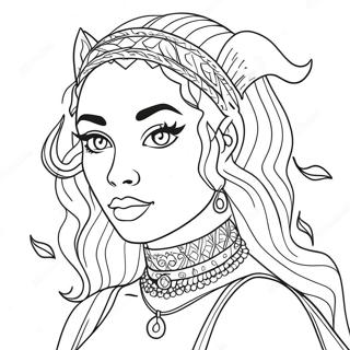 Doja Cat färgläggningssida | Doja Cat målarbild