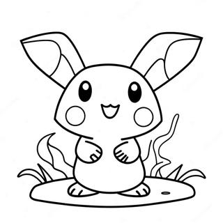 Mimikyu färgläggningssida | Mimikyu målarbild