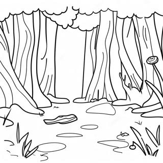 Magisk skog målarbild | Magisk Skog målarbild