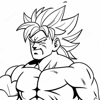 Broly Super Saiyan målarbild | Broly målarbild