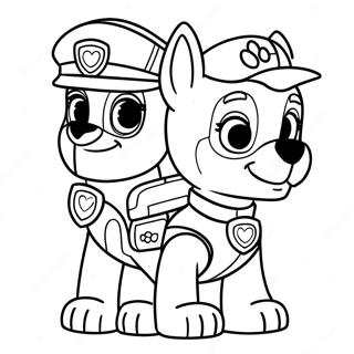 Paw Patrol Rex Målarbild | Paw Patrol Rex målarbild