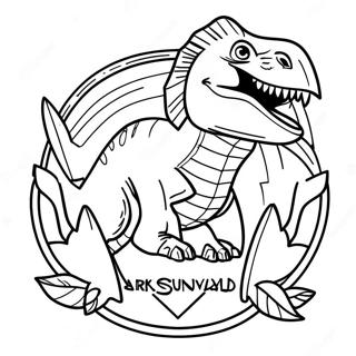 Ark Survival Evolved Logotyp Färgläggningssida | Ark Survival Evolved målarbild