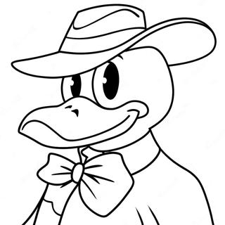 Darkwing Duck Målarbild | Mörkvinge Anka målarbild