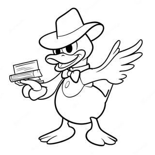 Darkwing Duck i Aktion Målarbild | Mörkvinge Anka målarbild