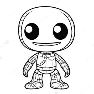 Sackboy Färgläggningssida | Sackboy målarbild