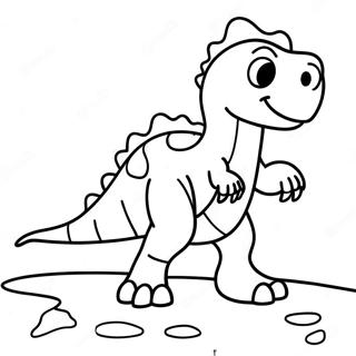 Dinosauriefotavtryck färgläggningssida | Dinosauriefotavtryck målarbild