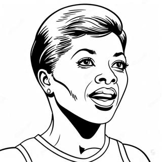 Wilma Rudolph färgläggningssida | Wilma Rudolph målarbild