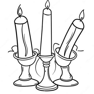 Shabbat ljus tändning färgläggningssida | Sabbat målarbild