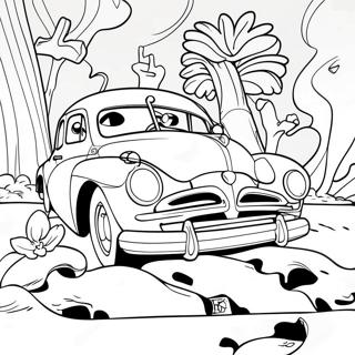 Hudson Hornet klassisk racingbil målarbild | Hudson Hornet målarbild
