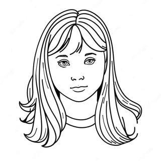 Färgläggningssida med Daria-sång | Daria-låt målarbild