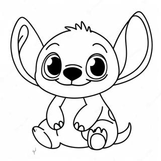 Stitch färgläggningssida | Tandlös och Stygn målarbild