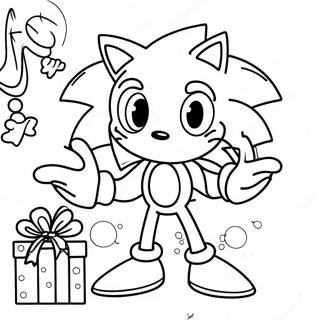 Sonic julfärgläggningssida | Sonic Jul målarbild