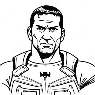 Punisher i Aktion Färgläggningssida | Hämnaren målarbild