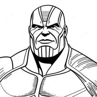 Thanos färgläggningssida | Thanos målarbild