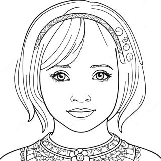 Mia färgläggningssida | Mia målarbild
