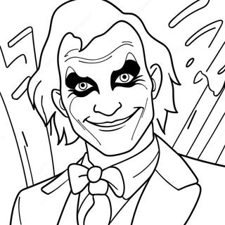 Joker Färgläggningssida | Joker målarbild