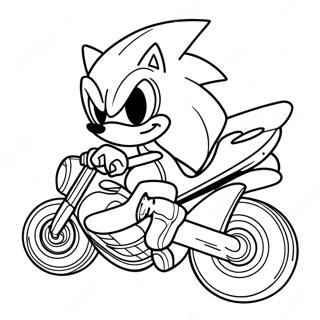 Sonic Riders Målarbild | Sonic Riders målarbild