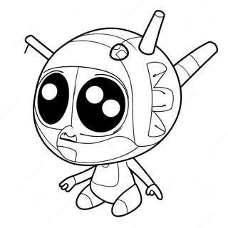 Invader Zim färgläggningssida | Invader Zim målarbild