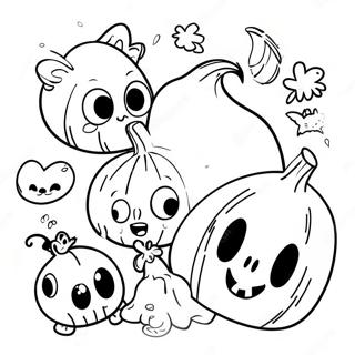 Söta Spookiz Karaktärer Färgläggningssida | Spookiz målarbild