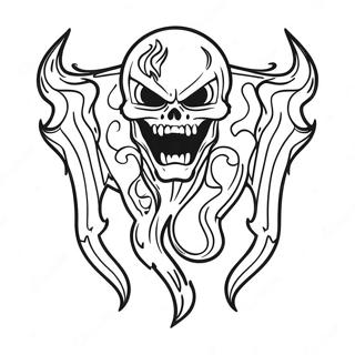 Monster Energy Logotyp Färgläggningssida | Monster Energi målarbild